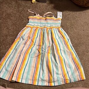 Colorful Striped Kids Dress